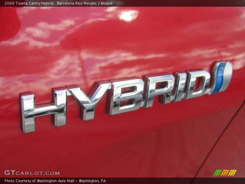 Barcelona Red Metallic / Bisque 2009 Toyota Camry Hybrid