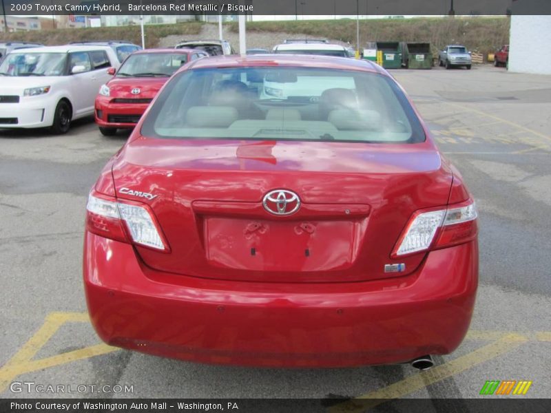 Barcelona Red Metallic / Bisque 2009 Toyota Camry Hybrid