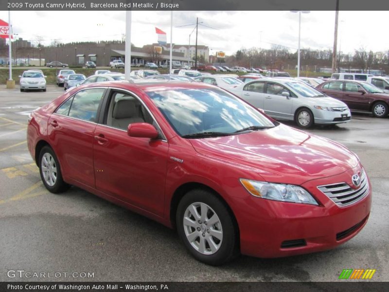 Barcelona Red Metallic / Bisque 2009 Toyota Camry Hybrid