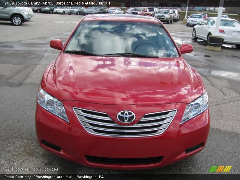 Barcelona Red Metallic / Bisque 2009 Toyota Camry Hybrid