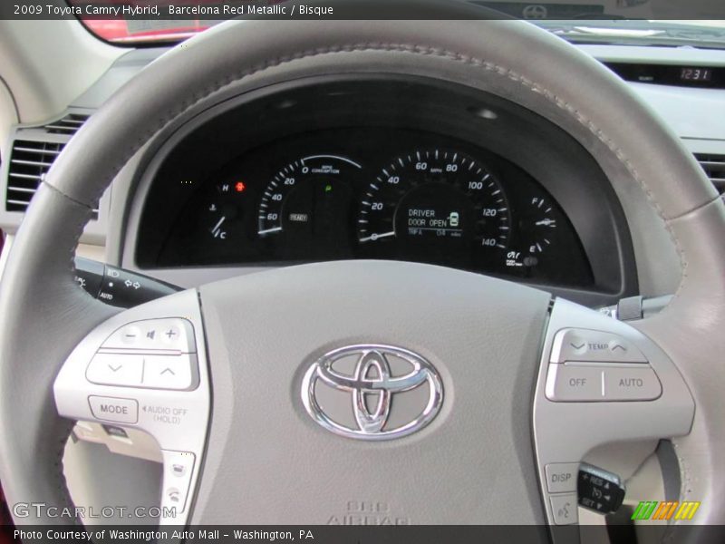 Barcelona Red Metallic / Bisque 2009 Toyota Camry Hybrid