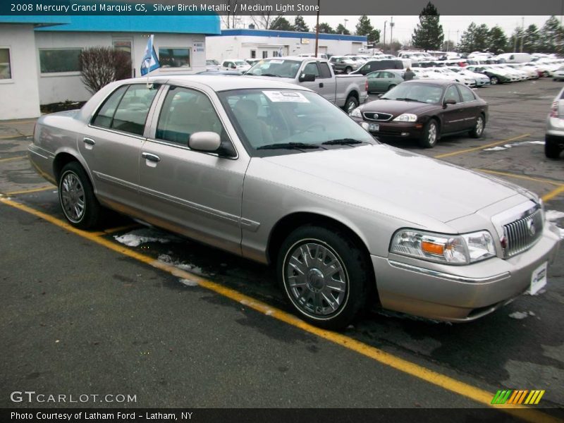 Silver Birch Metallic / Medium Light Stone 2008 Mercury Grand Marquis GS