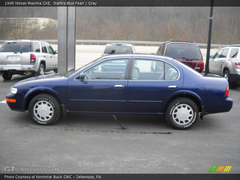 Starfire Blue Pearl / Gray 1996 Nissan Maxima GXE