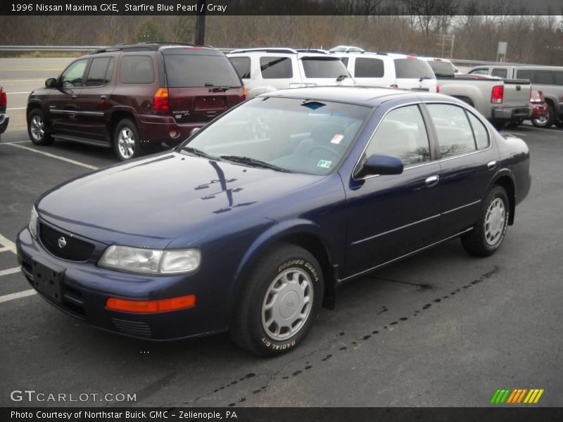 Starfire Blue Pearl / Gray 1996 Nissan Maxima GXE