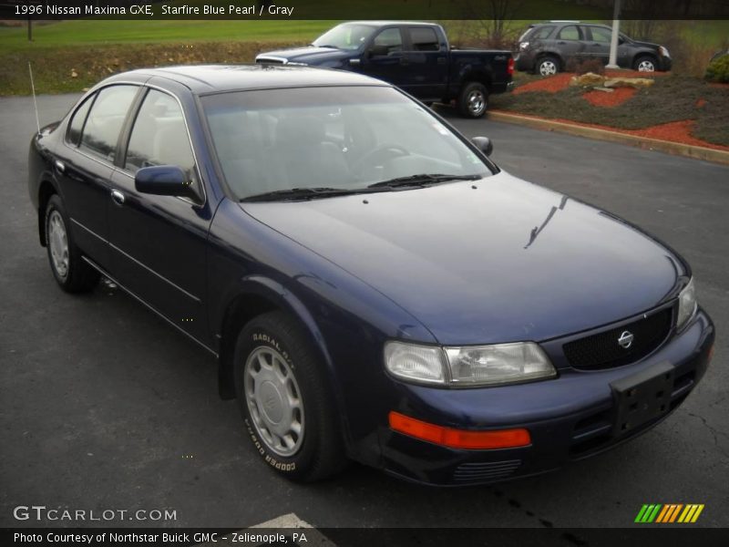 Starfire Blue Pearl / Gray 1996 Nissan Maxima GXE