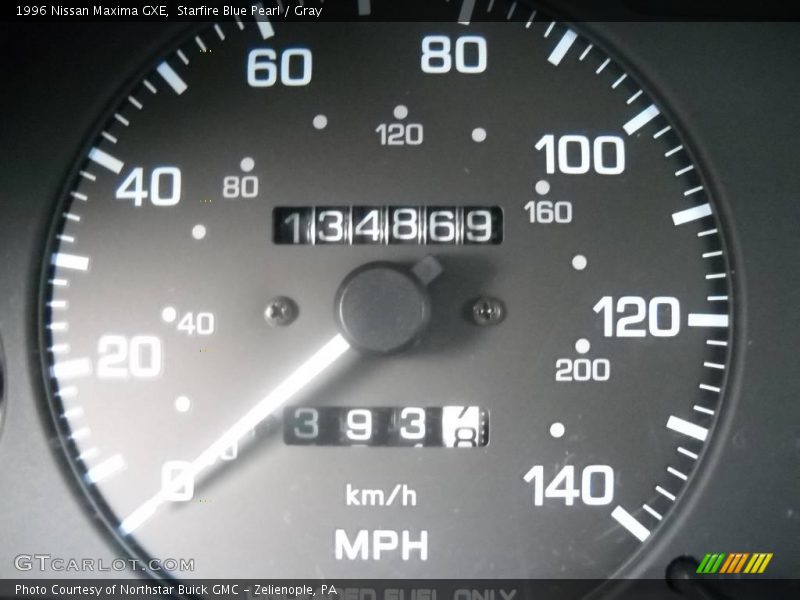 Starfire Blue Pearl / Gray 1996 Nissan Maxima GXE