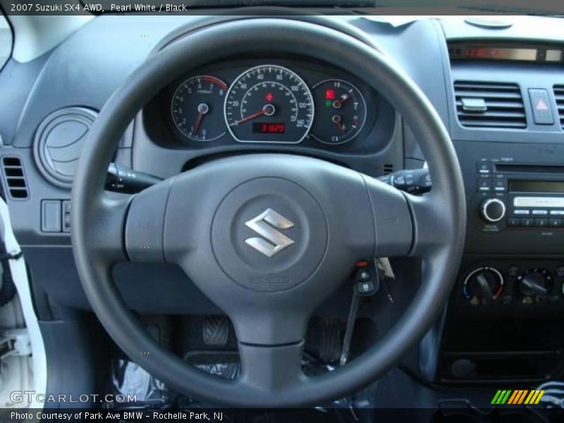 Pearl White / Black 2007 Suzuki SX4 AWD