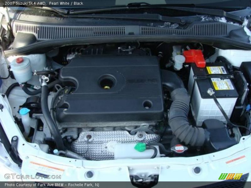 Pearl White / Black 2007 Suzuki SX4 AWD