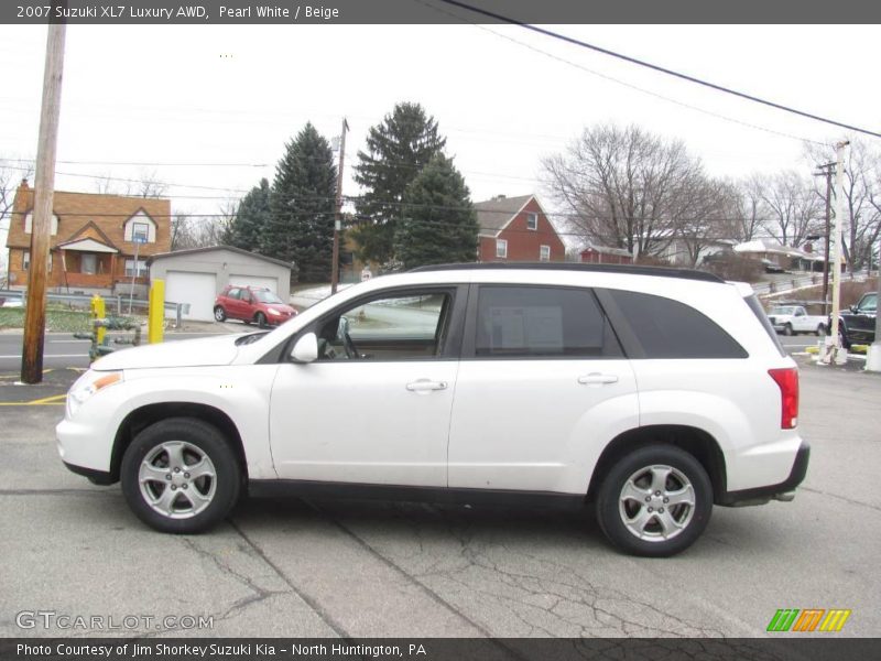 Pearl White / Beige 2007 Suzuki XL7 Luxury AWD