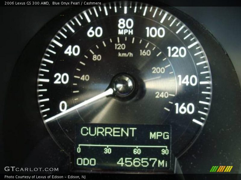 Blue Onyx Pearl / Cashmere 2006 Lexus GS 300 AWD