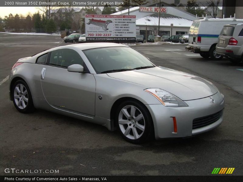 Chrome Silver / Carbon Black 2003 Nissan 350Z Enthusiast Coupe