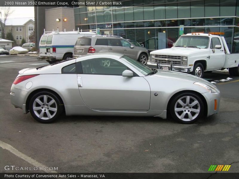 Chrome Silver / Carbon Black 2003 Nissan 350Z Enthusiast Coupe