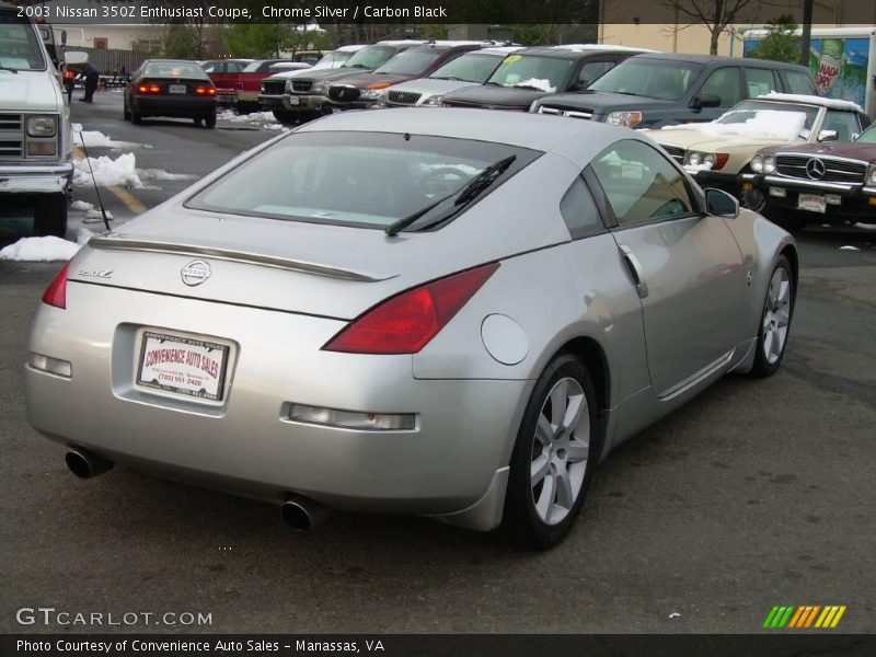 Chrome Silver / Carbon Black 2003 Nissan 350Z Enthusiast Coupe