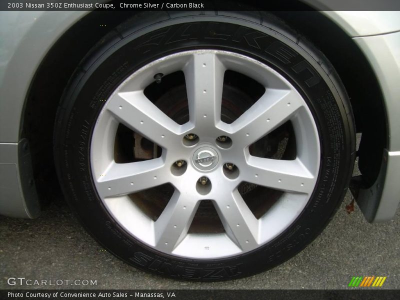 Chrome Silver / Carbon Black 2003 Nissan 350Z Enthusiast Coupe