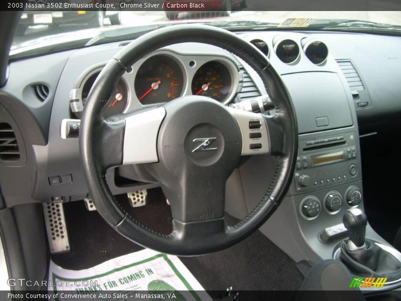 Chrome Silver / Carbon Black 2003 Nissan 350Z Enthusiast Coupe