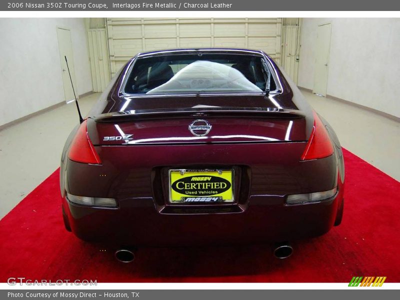 Interlagos Fire Metallic / Charcoal Leather 2006 Nissan 350Z Touring Coupe