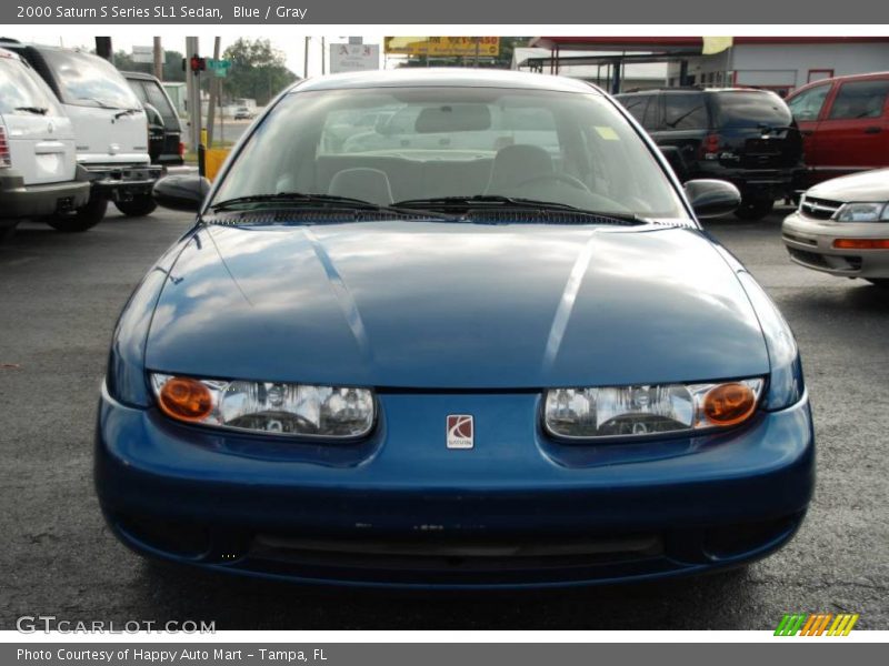 Blue / Gray 2000 Saturn S Series SL1 Sedan