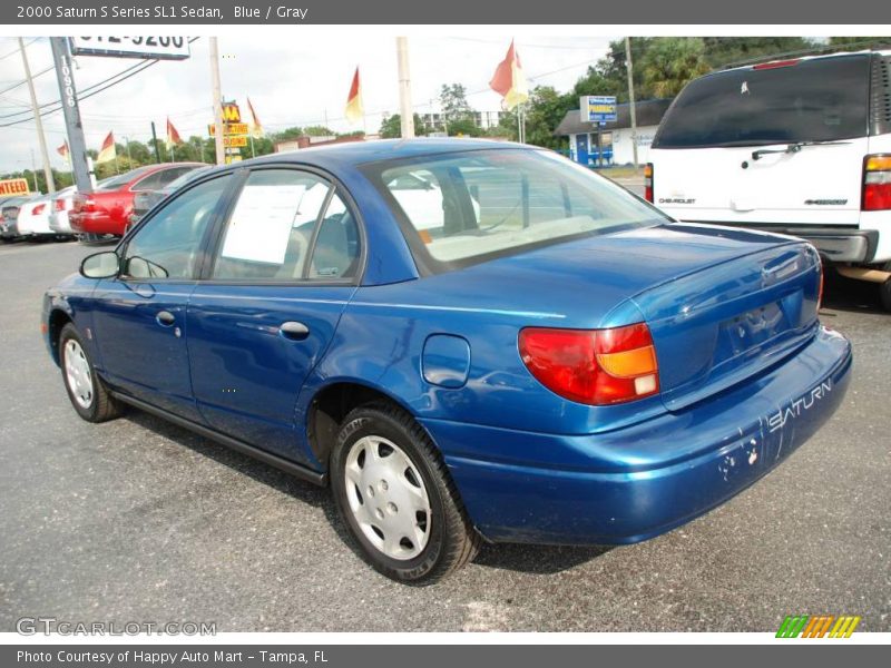 Blue / Gray 2000 Saturn S Series SL1 Sedan