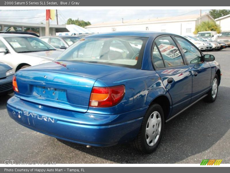 Blue / Gray 2000 Saturn S Series SL1 Sedan