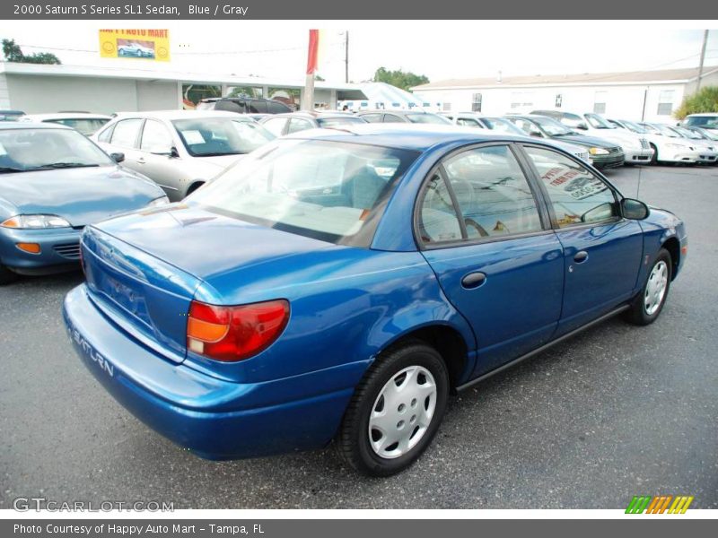 Blue / Gray 2000 Saturn S Series SL1 Sedan