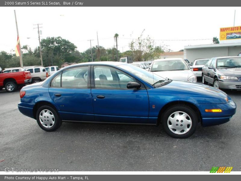 Blue / Gray 2000 Saturn S Series SL1 Sedan
