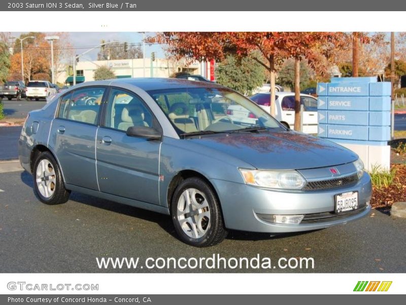 Silver Blue / Tan 2003 Saturn ION 3 Sedan