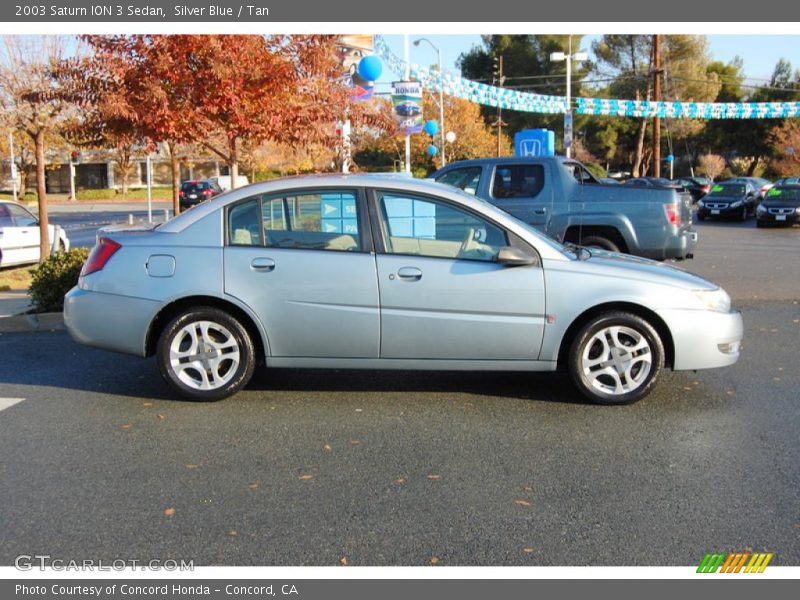 Silver Blue / Tan 2003 Saturn ION 3 Sedan