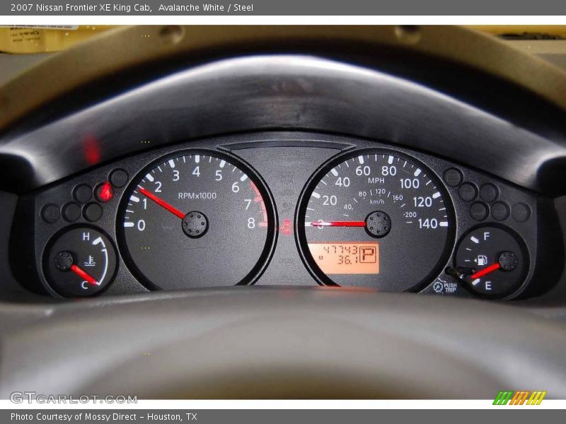 Avalanche White / Steel 2007 Nissan Frontier XE King Cab