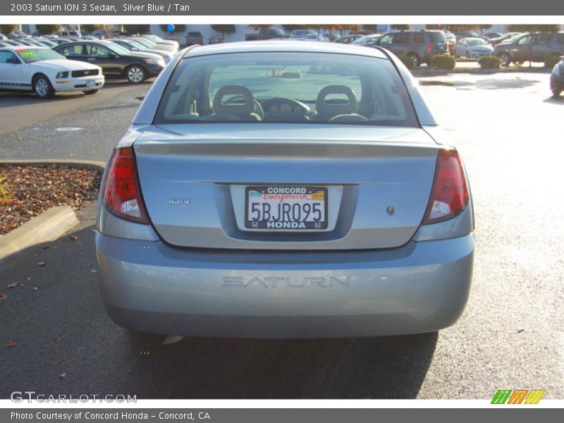 Silver Blue / Tan 2003 Saturn ION 3 Sedan