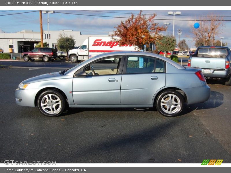 Silver Blue / Tan 2003 Saturn ION 3 Sedan