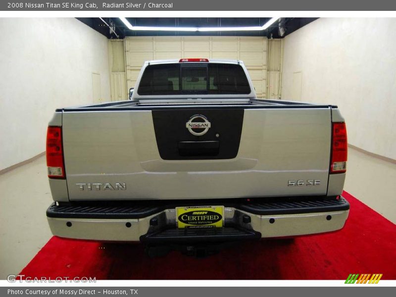 Radiant Silver / Charcoal 2008 Nissan Titan SE King Cab