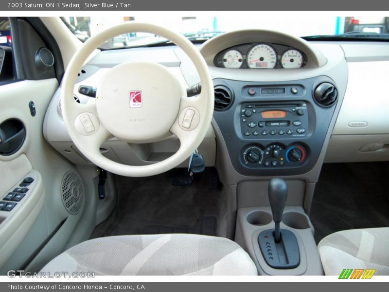 Silver Blue / Tan 2003 Saturn ION 3 Sedan