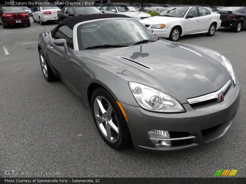 Silver Graphite / Black 2007 Saturn Sky Roadster
