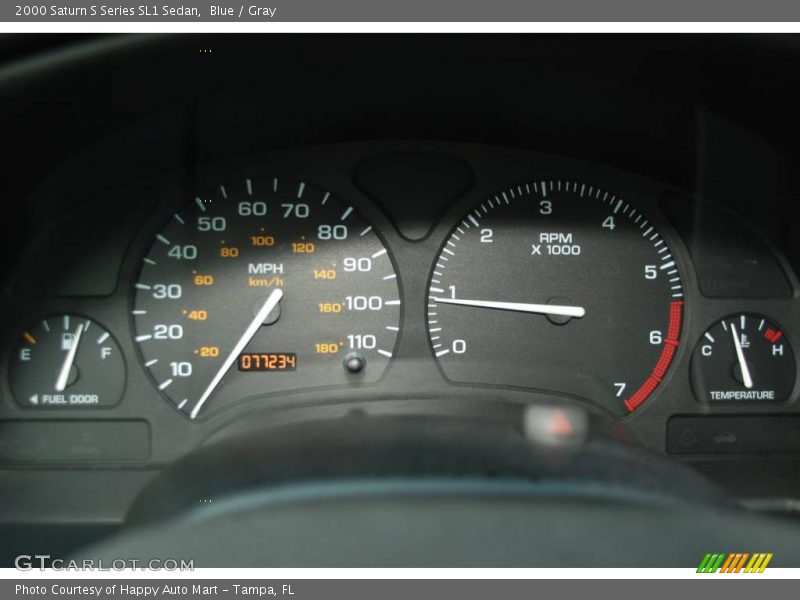 Blue / Gray 2000 Saturn S Series SL1 Sedan