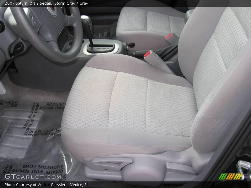 Storm Gray / Gray 2007 Saturn ION 2 Sedan