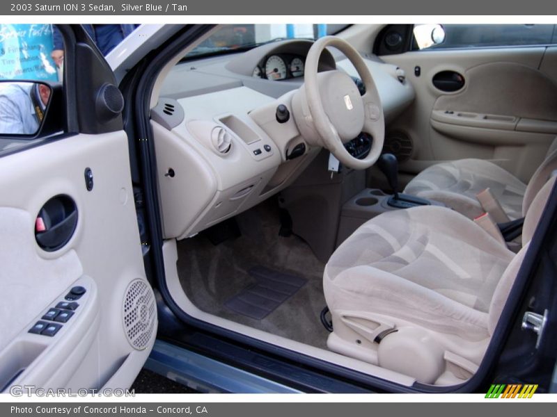 Silver Blue / Tan 2003 Saturn ION 3 Sedan