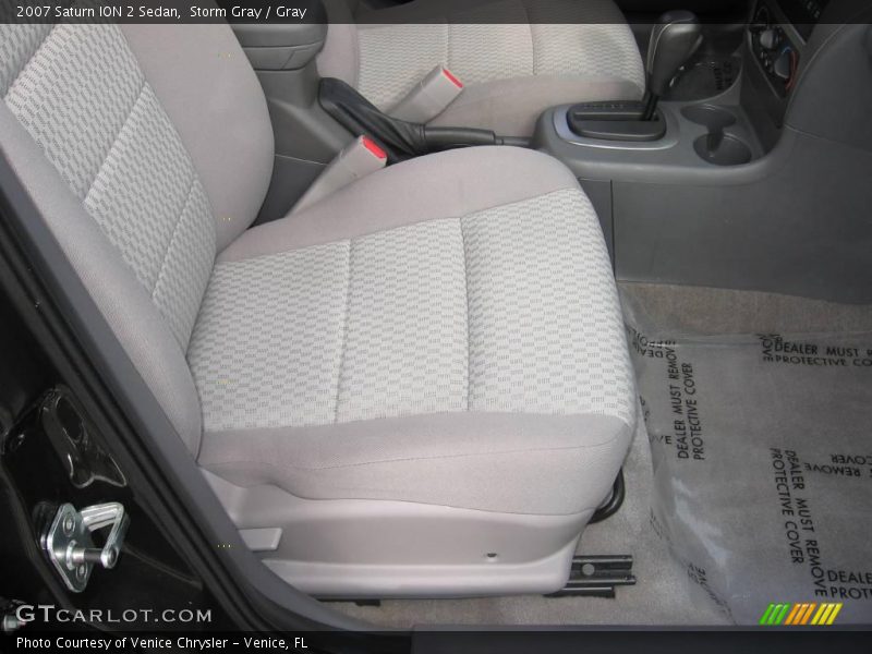 Storm Gray / Gray 2007 Saturn ION 2 Sedan