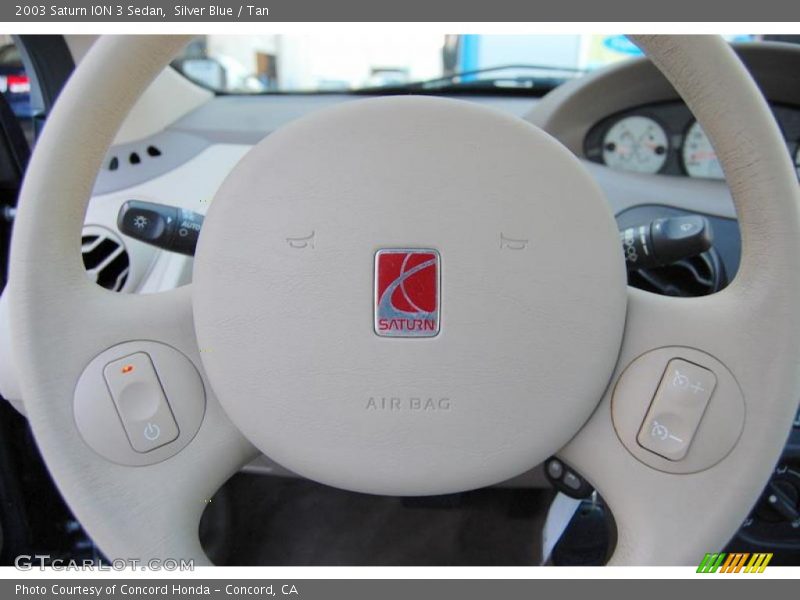 Silver Blue / Tan 2003 Saturn ION 3 Sedan