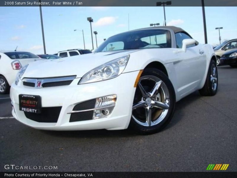 Polar White / Tan 2008 Saturn Sky Roadster