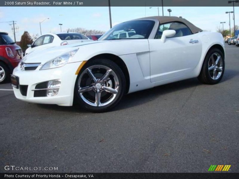Polar White / Tan 2008 Saturn Sky Roadster