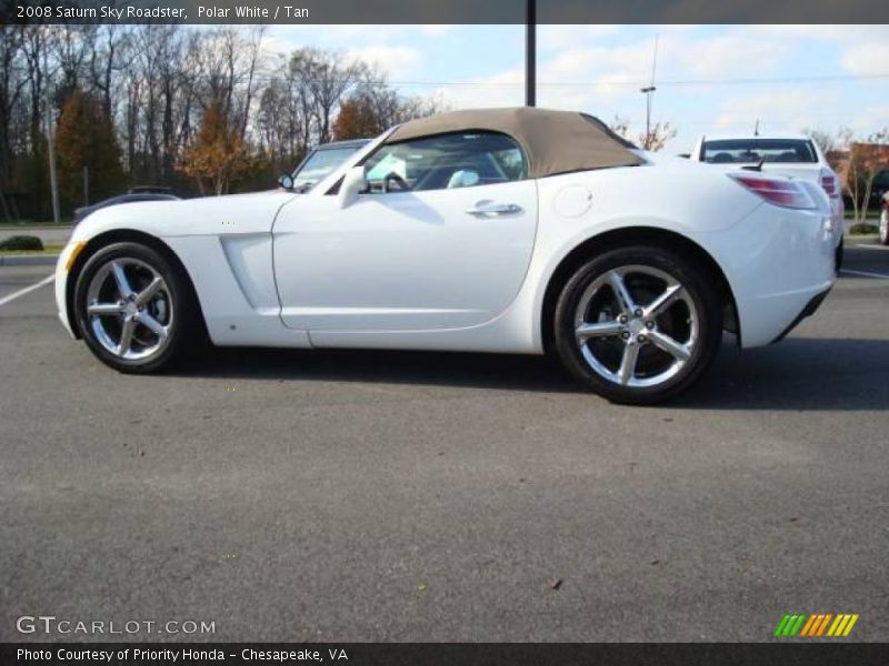 Polar White / Tan 2008 Saturn Sky Roadster