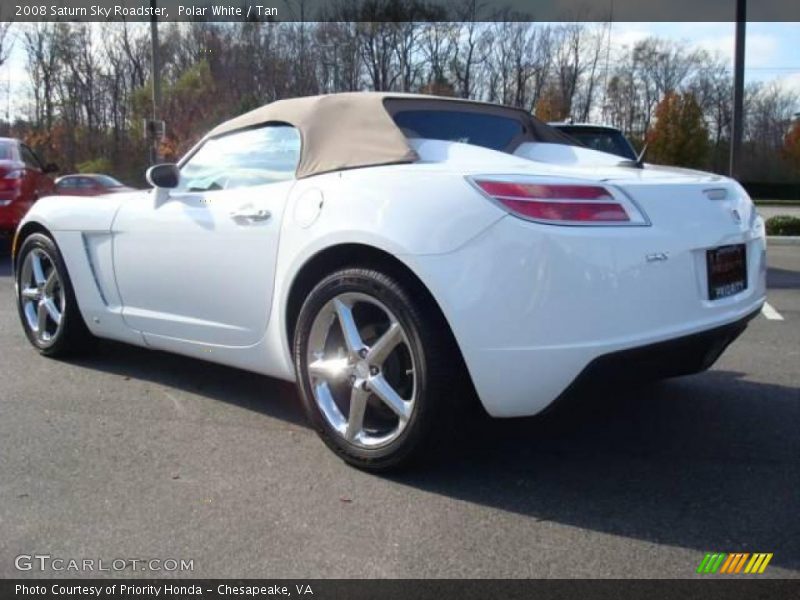 Polar White / Tan 2008 Saturn Sky Roadster