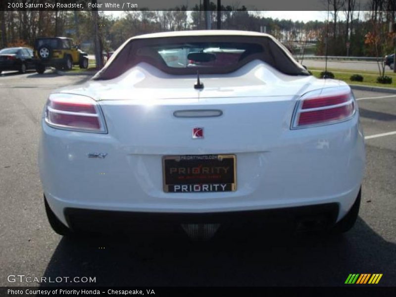 Polar White / Tan 2008 Saturn Sky Roadster