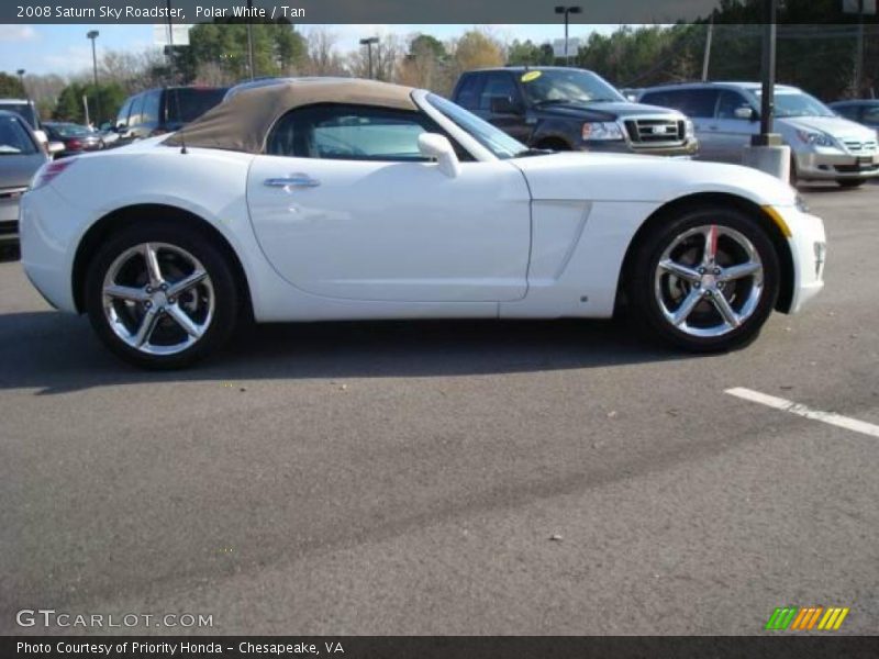 Polar White / Tan 2008 Saturn Sky Roadster