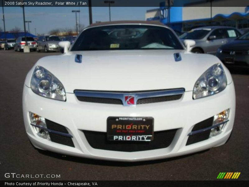 Polar White / Tan 2008 Saturn Sky Roadster