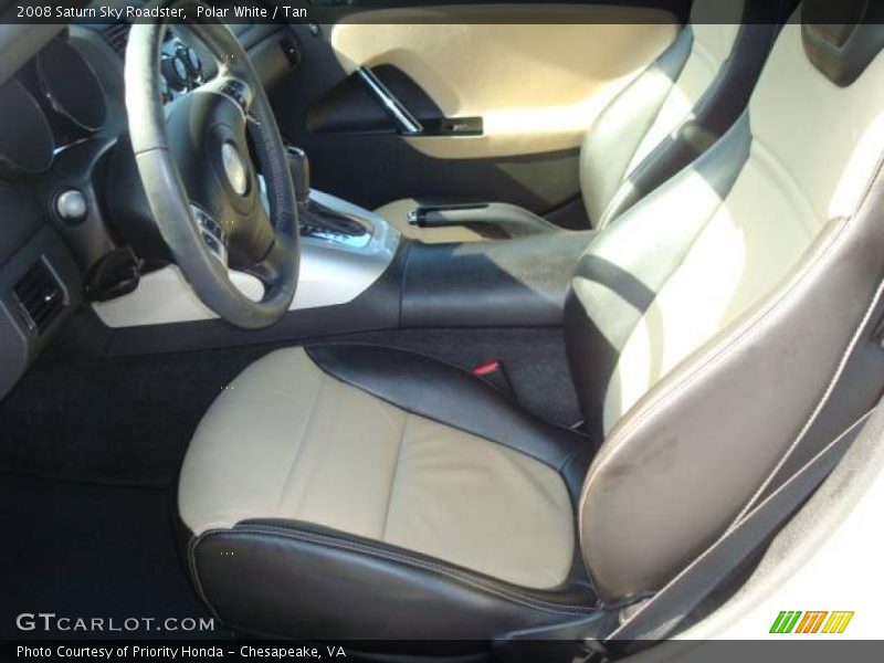 Polar White / Tan 2008 Saturn Sky Roadster