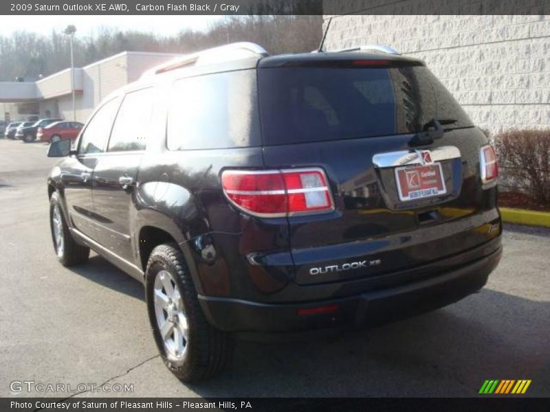 Carbon Flash Black / Gray 2009 Saturn Outlook XE AWD