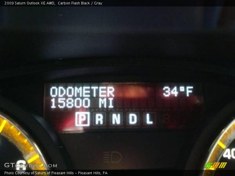 Carbon Flash Black / Gray 2009 Saturn Outlook XE AWD