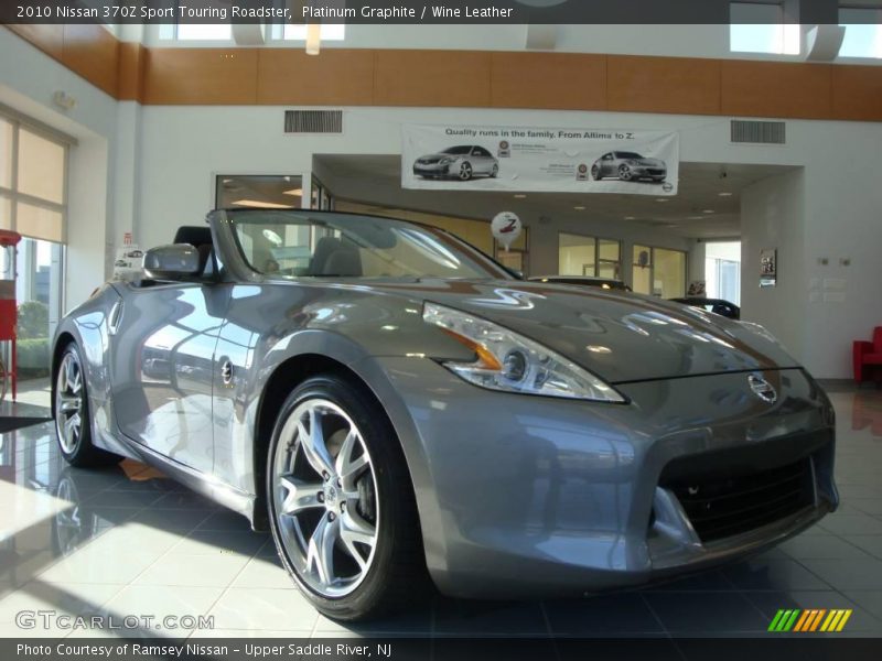 Platinum Graphite / Wine Leather 2010 Nissan 370Z Sport Touring Roadster