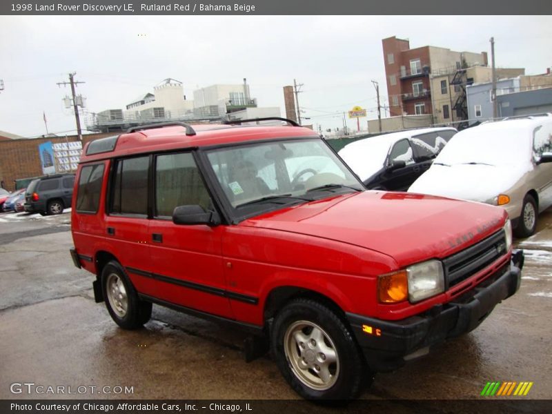 Rutland Red / Bahama Beige 1998 Land Rover Discovery LE